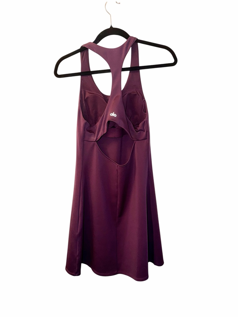 ALO Yoga Deep Plum Racerback Mini Dress - Picture 3 of 6